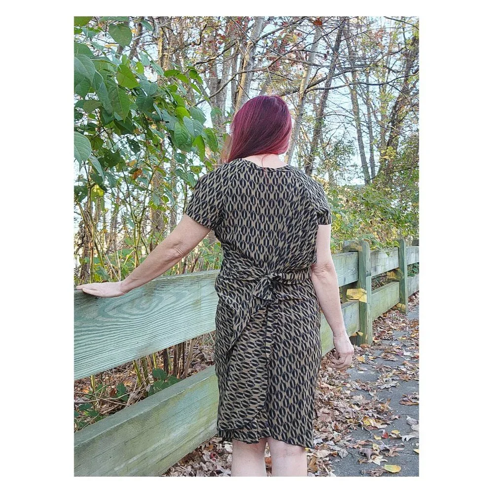 ISABEL MARANT Etoile 100% Silk Ruched Leopard Print Dress - Picture 7 of 13